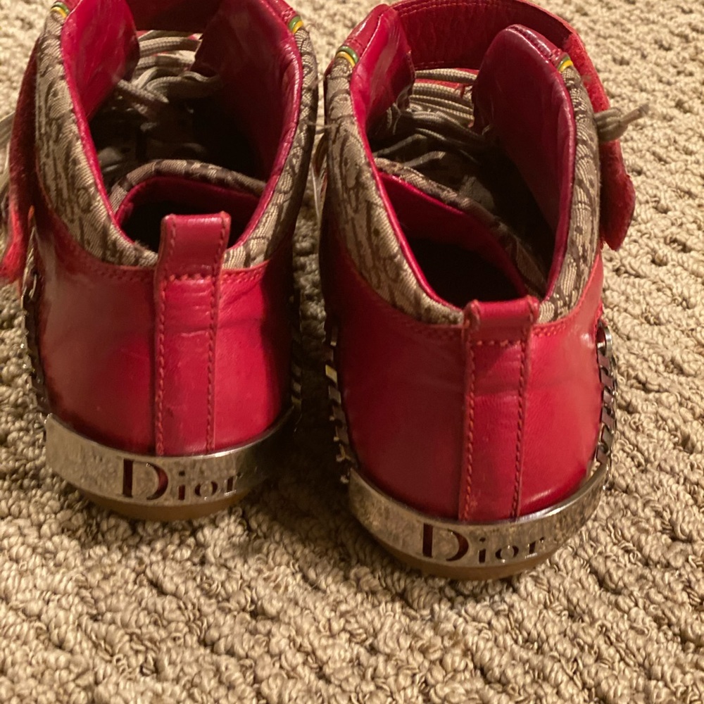 Christian Dior high top logo print sneaker - Picture 2 of 3